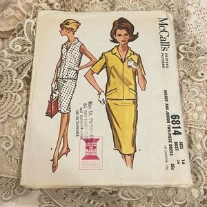Vtg 1963‎ Dress Pattern
